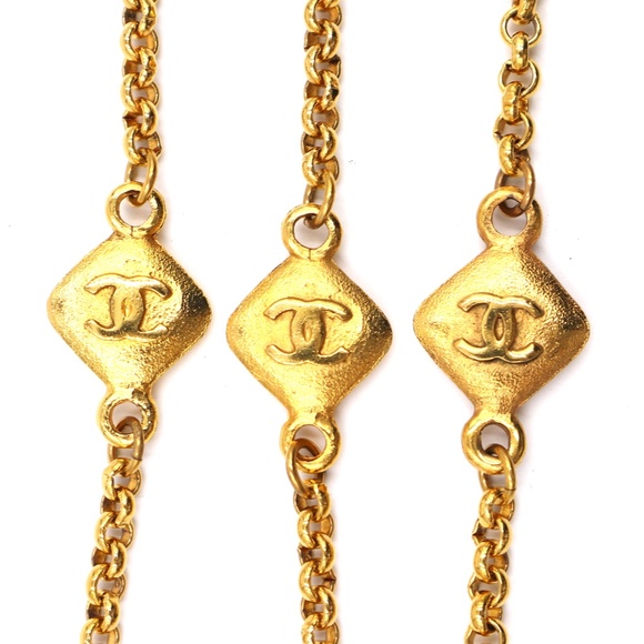 Chanel Gold Ultra Rare 6 Motif Cc Charms Long Necklace - Picture 4 of 12